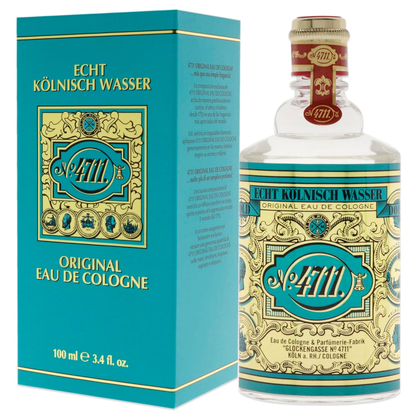 4711 Muelhens 4711 Edc for Men 3.4 Oz/ 100 Ml, 3.4 Fl Oz