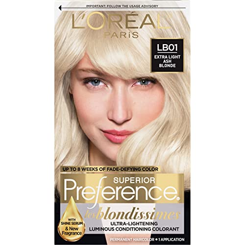 L'Oréal Paris Superior Preference Coloración Permanente Fade-Defying + Brillo, LB01 Rubio Ceniza Extra Claro, Kit de Tinte para Cabello (Paquete de 1) - imagen 4