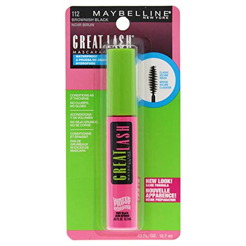 Máscara de Pestañas a Prueba de Agua Maybelline New York Great Lash, Color Marrón Negro, 0.43 fl oz - imagen 4