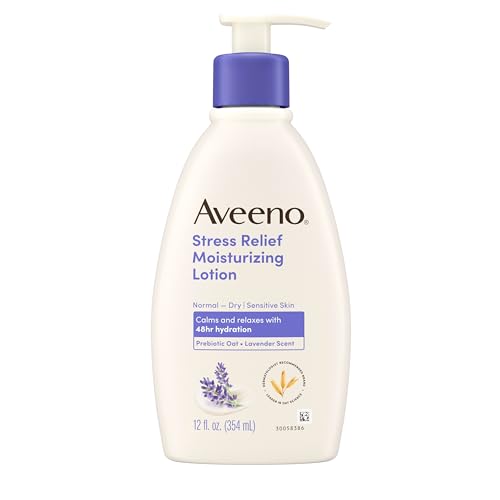 Loción Corporal Hidratante Aveeno para Alivio del Estrés con Aroma a Lavanda, Avena Natural para Calmar y Relajar, 12 fl. oz - imagen 4