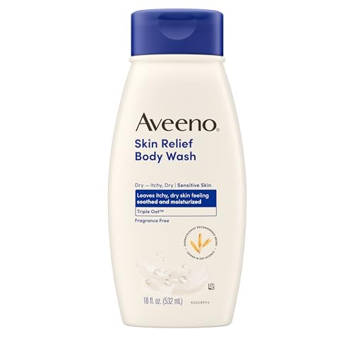 Aveeno Gel de Baño para Alivio de la Piel, Sin Fragancia con Complejo de Avena Triple, Limpiador Suave Diario para Piel Sensible, 18 fl. oz - imagen 4