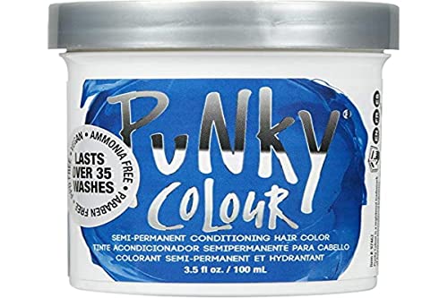 Punky Atlantic Blue Tinte de Cabello Semipermanente - Colorante Vegano y Libre de Crueldad, Dura Hasta 35 Lavados, 3.5 fl oz - imagen 4