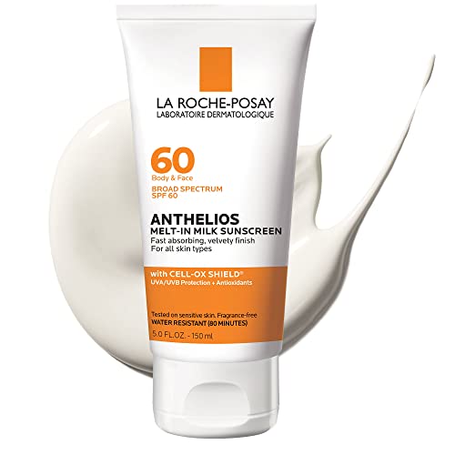 La Roche-Posay Anthelios Leche Solar Fundente SPF 60, Protector Solar para Cuerpo y Cara, Amplio Espectro + Antioxidantes, Libre de Aceites y - imagen 4