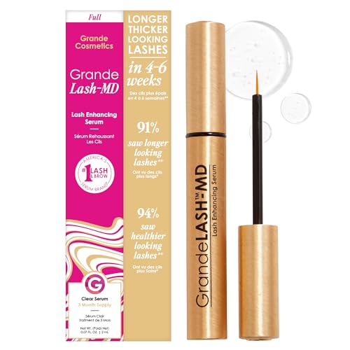 Suero Potenciador de Pestañas GrandeLASH-MD de Grande Cosmetics - Fórmula Infundida con Péptidos y Vitaminas para Pestañas Más Largas y Abundantes - - imagen 4
