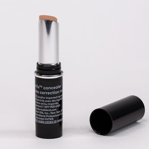 Concealer en barra Dermablend Quick Fix de cobertura total, cobertura precisa y rápida con hidratación todo el día, multiusos para ojeras, acné y - imagen 4
