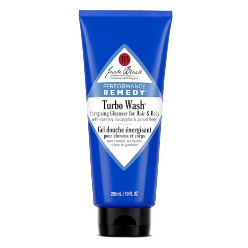Jack Black Turbo Wash Limpiador Energizante para Cuerpo y Cabello, 10 Fl Oz – Romero, Eucalipto y Bayas de Juniper – Gel de Ducha y Champú para - imagen 4