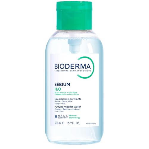 Agua Micelar Bioderma Sébium H2O con Dispensador, Limpiador Facial Suave y Desmaquillante para Piel Mixta a Grasa, 500 ml - imagen 4