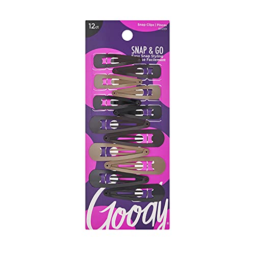 Pinzas para el cabello Goody Metal Contour - Paquete de 12, Colores Variados - Fáciles de Usar - Para Todos los Tipos de Cabello - Accesorios Sin - imagen 4