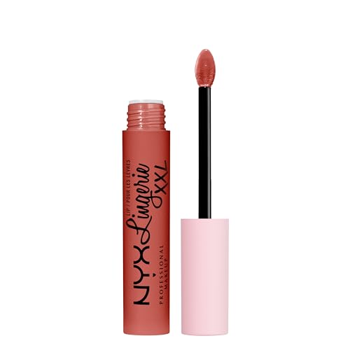 NYX PROFESSIONAL MAKEUP Lip Lingerie XXL Pintalabios Líquido Mate - Peach Flirt (Durazno Naranja) - imagen 4