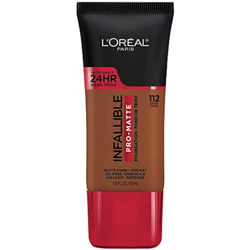Base líquida de larga duración L'Oreal Paris Infallible Pro-Matte, color Cocoa, 1 fl oz - imagen 4