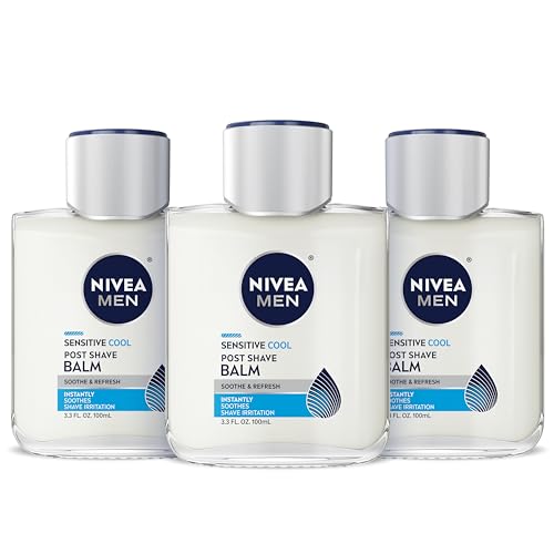 Bálsamo After Shave NIVEA MEN Sensitive Cool, Enriquecido con Manzanilla y Extractos de Algas, Sin Alcohol, 3.3 Fl Oz, Paquete de 3 - imagen 4