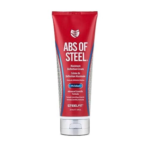 SteelFit Abs of Steel Crema Definición Máxima - Loción Afirmante y Tonificante para Abdominales - Suplemento Pre y Post Entrenamiento con L-Carnitina - imagen 4