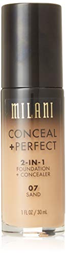 Base líquida Milani Conceal + Perfect en tono Sand, 1 Fl. Oz. - imagen 4