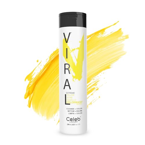 Champú Deposito de Color Semipermanente Celeb Luxury Viral Colorwash, Amarillo 8.25 Fl Oz (Paquete de 1) - imagen 4