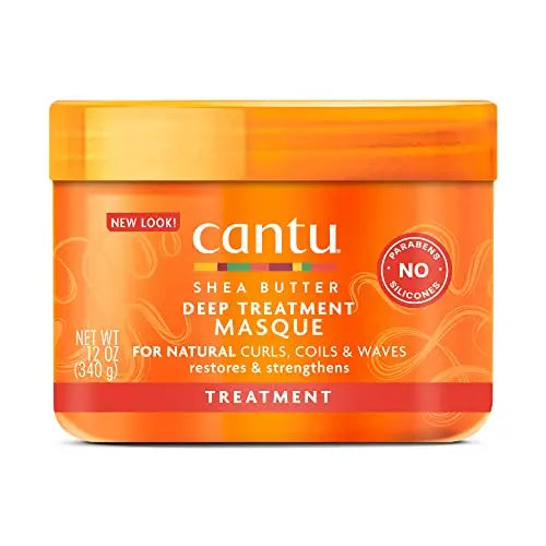 Mascarilla de Tratamiento Profundo Cantu con Manteca de Karité para Cabello Natural, 12 oz - imagen 4