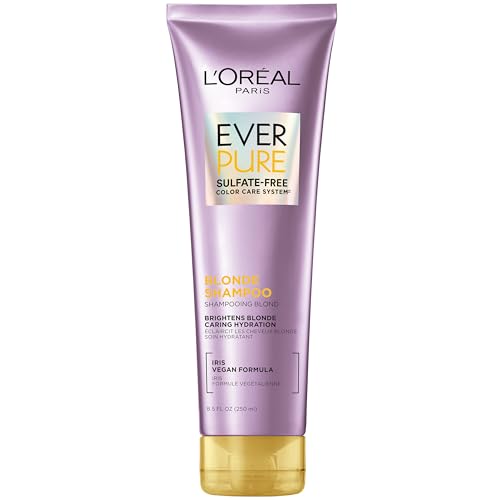 Champú L'Oreal Paris EverPure sin sulfatos para cabello teñido rubio, neutraliza el bronceado y equilibra, 8.5 Fl Oz - imagen 4