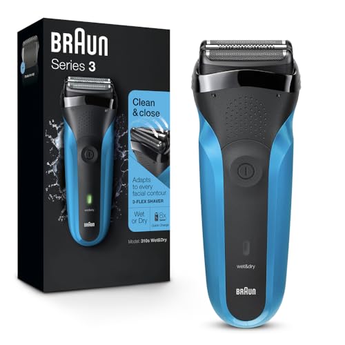 Afeitadora eléctrica Braun para hombres, Serie 3 310s, recargable, para uso en seco y húmedo - imagen 4