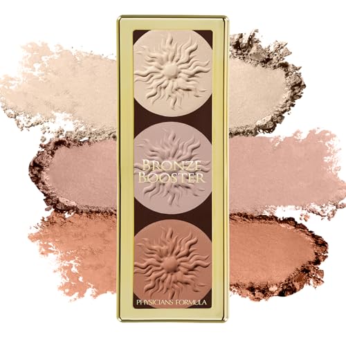 Paleta de Iluminador y Contorno Bronze Booster de Physicians Formula con Brocha, Acabado Mezclable y Construible - Sculpting Mate - imagen 4