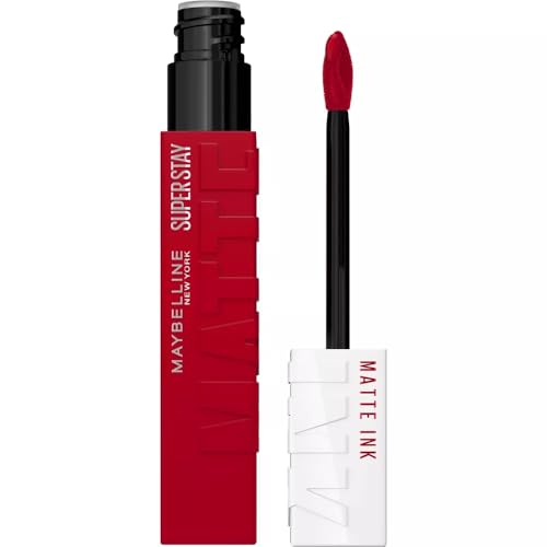 Maybelline Super Stay Matte Ink Labial Líquido, Color Intenso de Larga Duración, Hasta 16 Horas, Pioneer, Rojo Azulado, 1 Unidad, Empaque Puede Variar - imagen 4