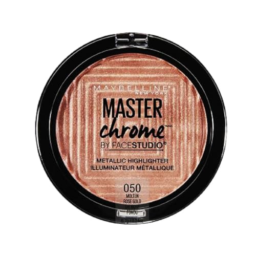 Maybelline New York Facestudio Master Chrome Iluminador Metálico, Molten Rose Gold, 0.24 oz. - imagen 4