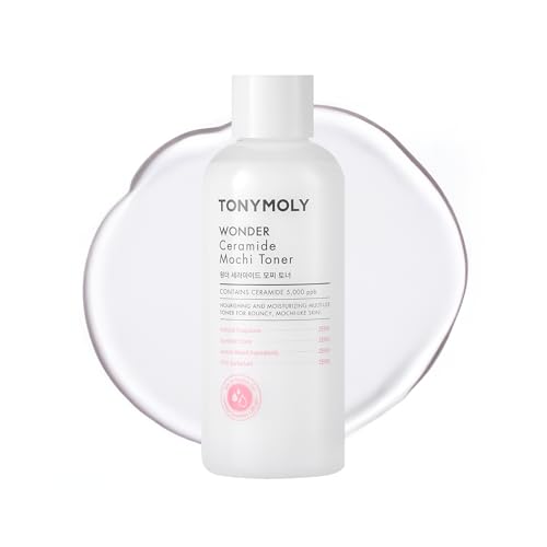 TÓNYMOLY Wonder Ceramide Mochi Milky Toner – Toner reparador de barrera con 5,000 ppb de ceramida para piel seca y sensible – Esencia hidratante - imagen 4
