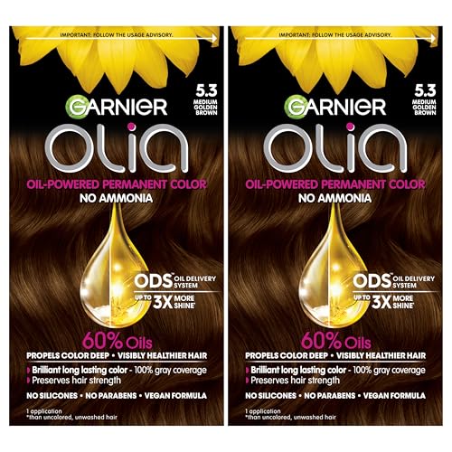 Garnier Olia Color de Cabello, Tinte Permanente Sin Amoníaco, Fórmula a Base de Aceite para Cobertura del 100% de Canas y 3x Brillo, Vegano y Libre - imagen 4