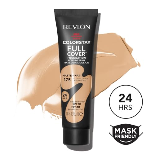 Base líquida Revlon ColorStay para piel normal y seca, cobertura completa de larga duración con acabado mate, libre de aceite, 175 Natural Ochre, 1.0 - imagen 4