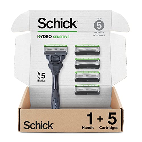 Rasuradora Schick Hydro Sensitive para hombres con piel sensible, incluye 5 hojas de afeitar - imagen 4