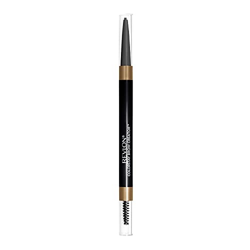 Revlon ColorStay Creador de Cejas, Lápiz y Polvo 2 en 1 con Cepillo Spoolie, Resistente al Agua y de Larga Duración, 615 Negro Suave, 0.003 oz - imagen 4