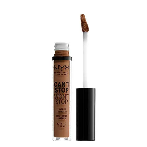 NYX PROFESSIONAL MAKEUP Corrector Contour Can't Stop Won't Stop, Cobertura Completa 24h Acabado Mate - Cappuccino - imagen 4