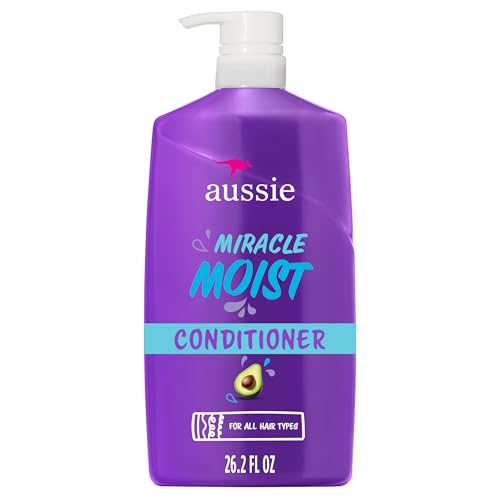 Aussie Miracle Moist Acondicionador con Aguacate y Aceite de Jojoba, Libre de Parabenos, 26.2 fl oz - imagen 4