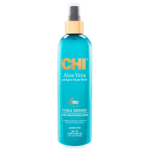 Spray Reactivador de Rizos CHI Aloe Vera, Mejora Olas, Rizos y Coils, Hidratación Intensa, Libre de Sulfatos, Parabenos y Gluten, 6 Oz - imagen 4