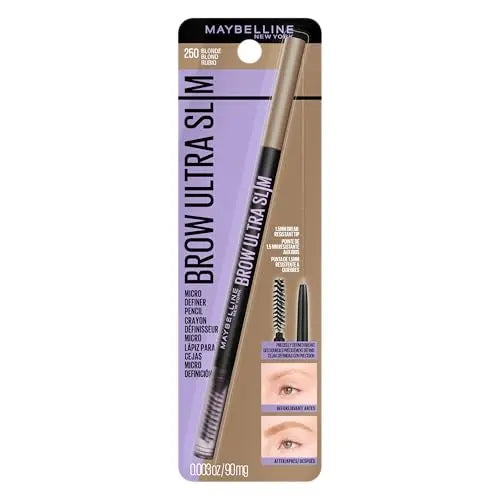 Lápiz de Cejas Maybelline Express Brow Ultra Slim, con Punta de Precisión y Cepillo, Cejas Definidas, Rubio, 1 Unidad, Diseño Puede Variar - imagen 4