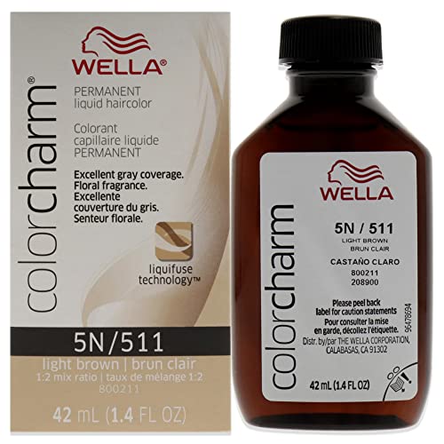 COLORCHARM Coloración Permanente Líquida para el Cabello | 5N Marrón Claro | Cobertura de hasta 100% de Canas | 1.42 Fl Oz - imagen 4