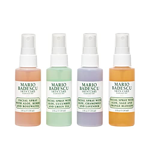 Colección de Mini Sprays Faciales Mario Badescu con Agua de Rosas, Pepino, Lavanda y Flor de Naranjo, Spray Hidratante y Refrescante para Todo Tipo - imagen 4