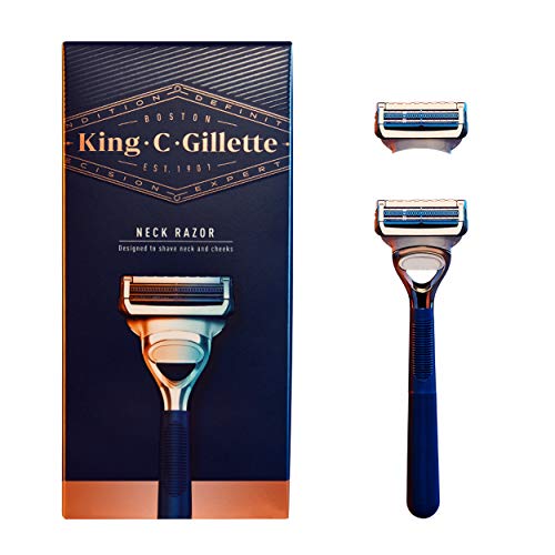Rasuradora de Cuello King C. Gillette, Mango con 2 Repuestos de Cuchillas - imagen 4