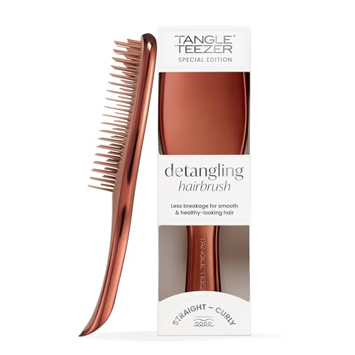 Cepillo Desenredante Tangle Teezer Ultimate, Elimina Nudos y Reduce Quiebre, Mini Tamaño de Viaje para Cabello Lacio a Ondulado, Hoja de Wisteria - imagen 4