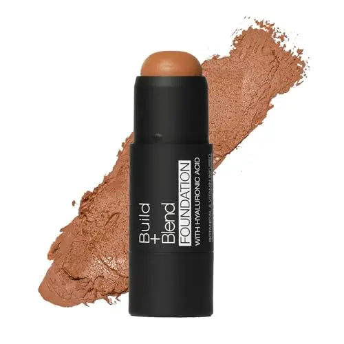 Palladio BUILD + BLEND Stick de Base, Stick de Contorno para el Rostro, Maquillaje Profesional, 0.25 Onzas (Canela) - imagen 4