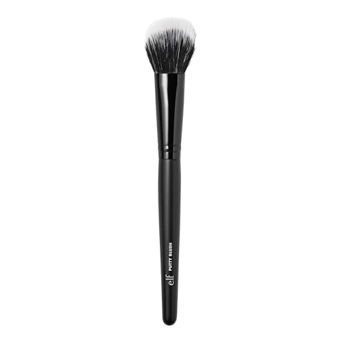 Brocha para Rubor e.l.f. Putty, Brocha de Maquillaje para Fórmulas en Crema, Aplica Rubor y Bronceador para un Acabado Difuminado, Vegana y Libre de - imagen 4
