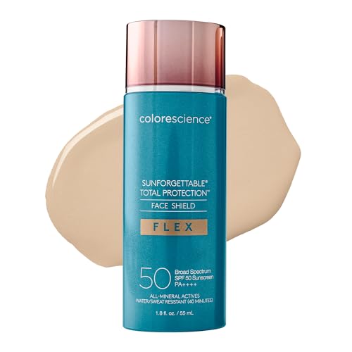 Colorescience Total Protection Face Shield Flex SPF 50, Fórmula de Óxido de Zinc, Tono Claro, 1.8 fl. oz (Paquete de 1) - imagen 4