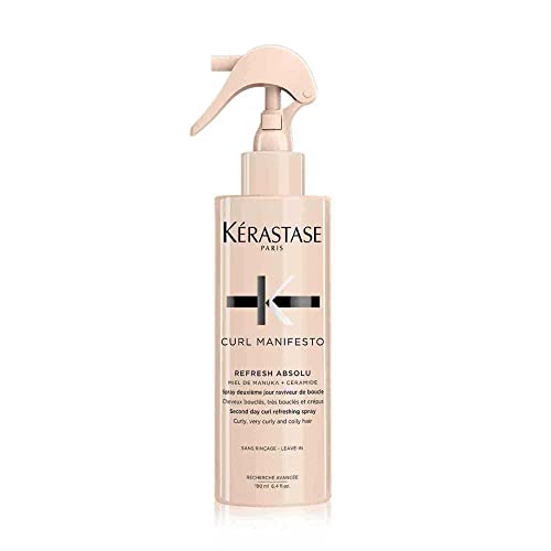 KERASTASE Curl Manifesto Spray Refrescante Absolu | Hidrata, Redefine y Refresca Rizos | Antifrizz | Con Aceite de Coco | Para Cabello Ondulado, - imagen 4
