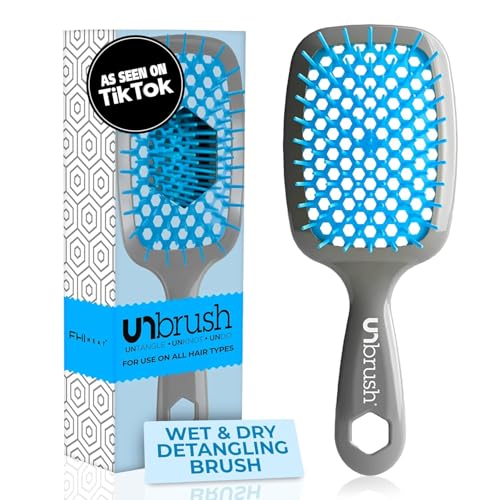 Cepillo Desenredante FHI Heat UNbrush para Cepillado Sin Dolor en Cabello Húmedo o Seco - Dureza DuoFlex, Cerdas Anti-Estáticas, Mango Ligero, - imagen 4