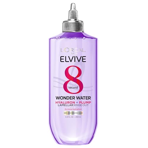 L'Oreal Paris Elvive Hyaluron Plump Wonder Water Acondicionador Hidratante, Tratamiento Capilar de 8 Segundos para Cabello Suave y Brillante, 200 ml - imagen 4