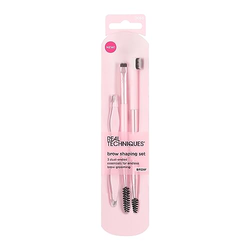 Set de Moldeo de Cejas Real Techniques, 3 Piezas con Spoolie, Pinzas y Brochas Duales, Para Estilizar y Dar Forma a las Cejas, Cruelty-Free - imagen 4