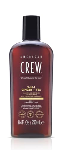 AMERICAN CREW 3 en 1 Jengibre y Té, Champú, Acondicionador y Gel de Ducha para Hombres, Cuidado Todo en Uno, 8.4 fl oz - imagen 4