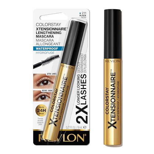 Revlon ColorStay Xtensionnaire Suero y Máscara para Pestañas, Cepillo Tapered, 2X Pestañas Más Largas, Infundido con Pro Vitamina B5, Resistente al - imagen 4