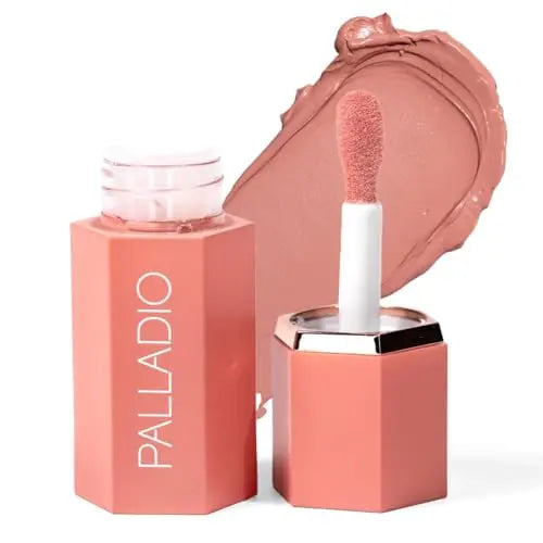 Blush Líquido Palladio 2 en 1 para Mejillas y Labios, Fórmula Crema Ligera, Resistente a Manchas, Acabado Natural, Color Nube Rosa - imagen 4