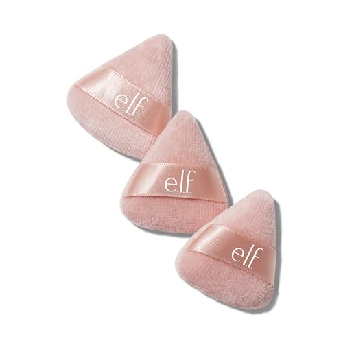 e.l.f. Halo Glow Pinkie Puffs, Mini Puff para Aplicar Polvos Sueltos y Compactos, Suave, Reutilizable y Lavable, Vegano y Libre de Crueldad, Set de 3 - imagen 4