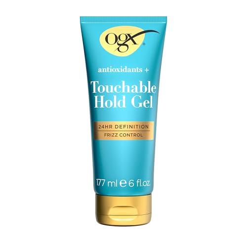 Gel para peinar OGX Antioxidantes + Sujeción Táctil, Gel para Cabello de Sujeción Media, Control de Frizz y Definición por 24 Horas, 6 fl. oz - imagen 4