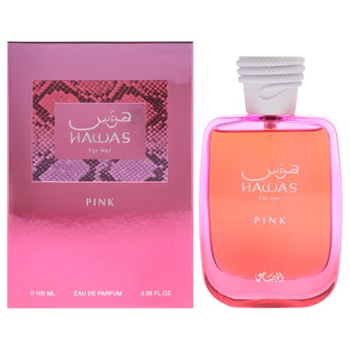 RASASI Hawas Pink Para Ella Eau de Parfum Spray 100ml – Perfume Floral Frutal para Mujeres con Neroli, Vainilla, Algodón de Azúcar y Malvavisco - imagen 4